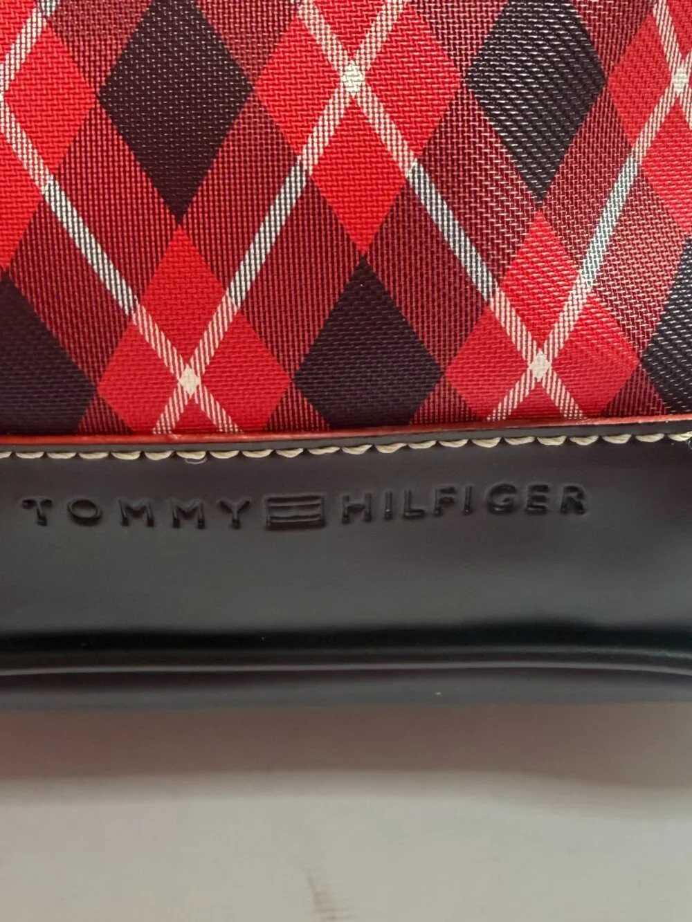 Tommy Hilfiger Plaid Satchel
